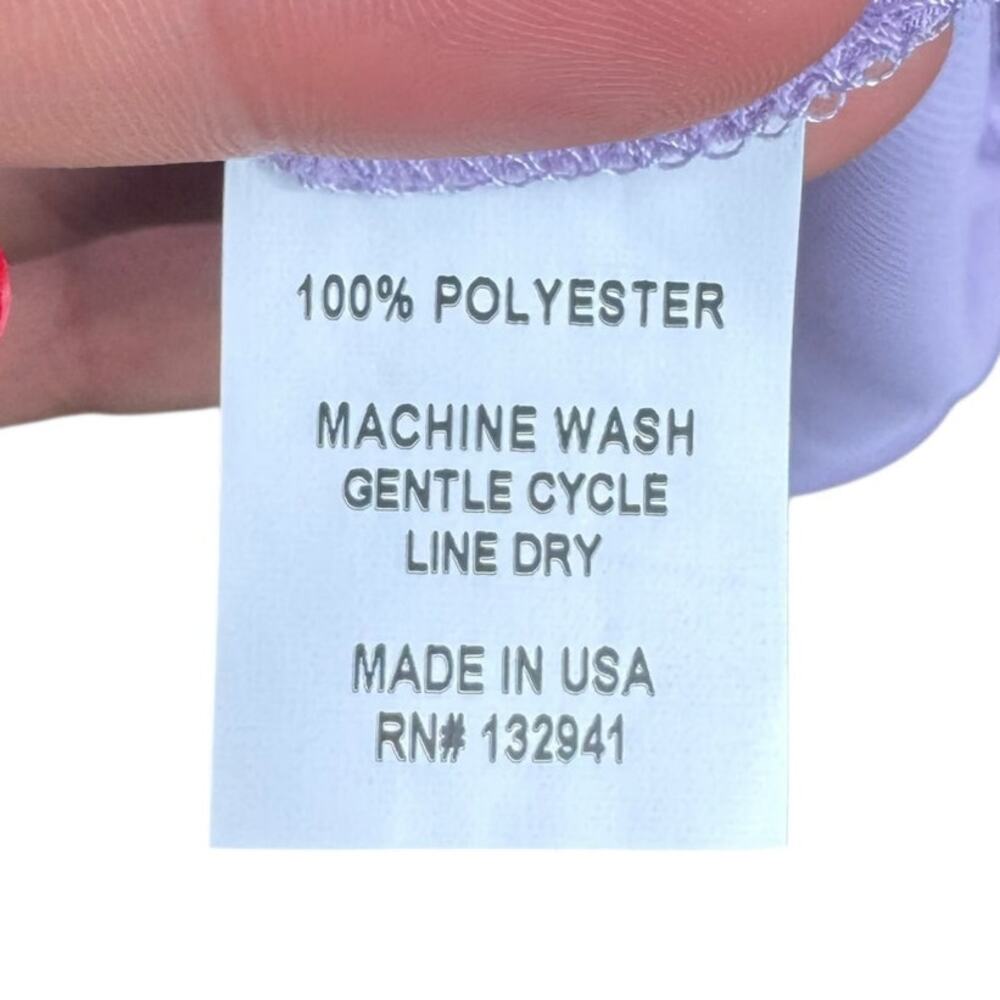 Amanda Uprichard Purple Blouson Sleeveless Halter Neck Elastic Waist Mini Dress - Picture 10 of 10